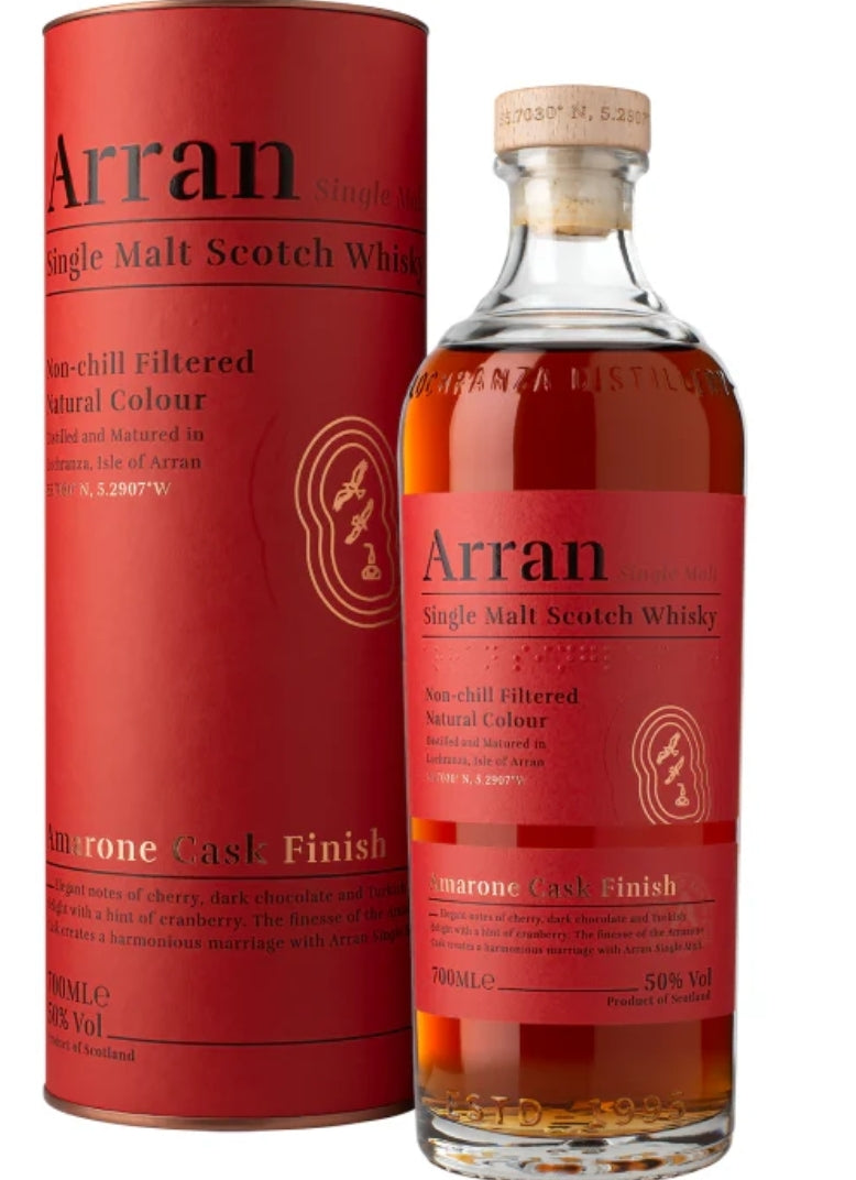 ARRAN AMARONE CASK FINISH SINGLE MALT WHISKY 70CL