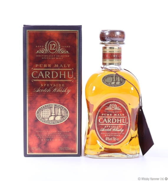 CARDHU 12 Y.O PURE MALT BLENDED WHISKY 70CL WITH 2 GLASSES