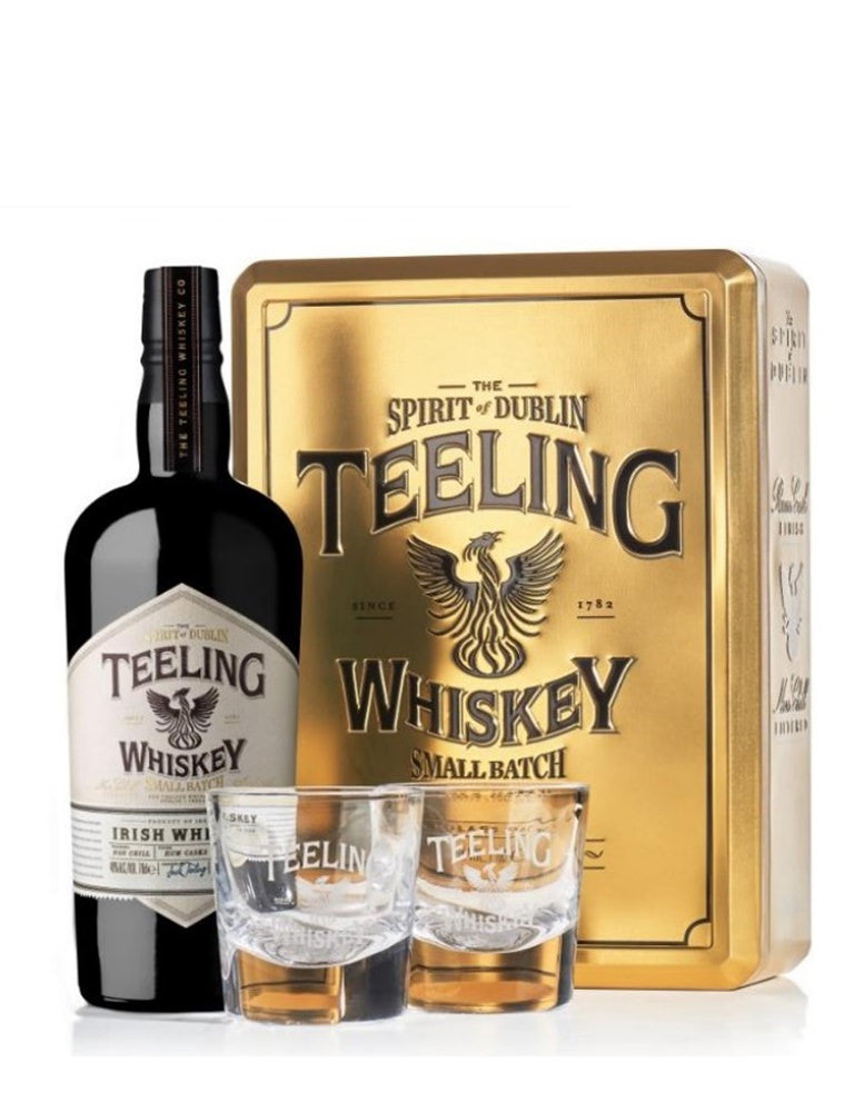 TEELING IRISH WHISKEY GLASS GIFT PACK 70CL