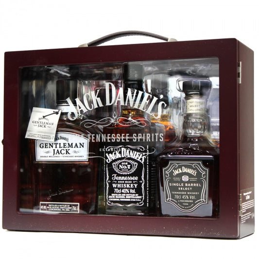 JACK DANIELS TENNESSEE BOURBON WHISKEY FAMILY OF BRANDS 3X70CL