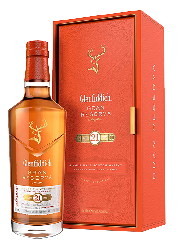 GLENFIDDICH 21Y RUM CASK SINGLE MALT WHISKY 70CL