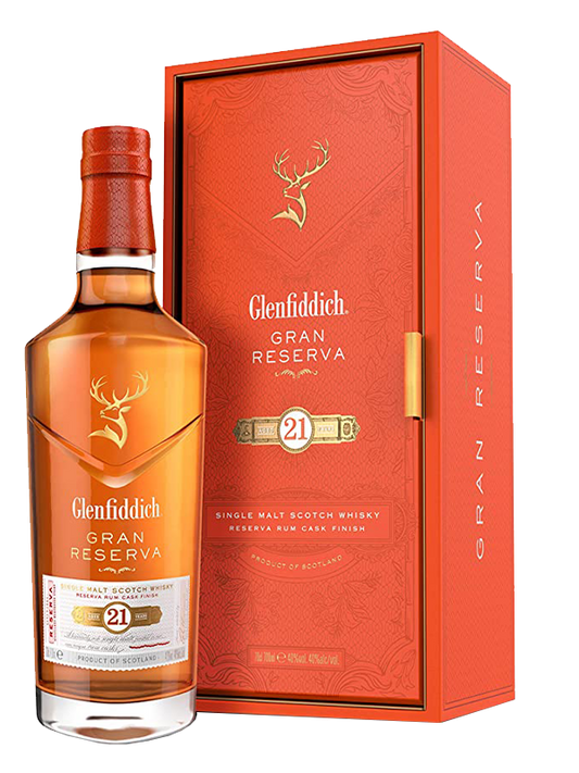 GLENFIDDICH 21Y RUM CASK SINGLE MALT WHISKY 70CL