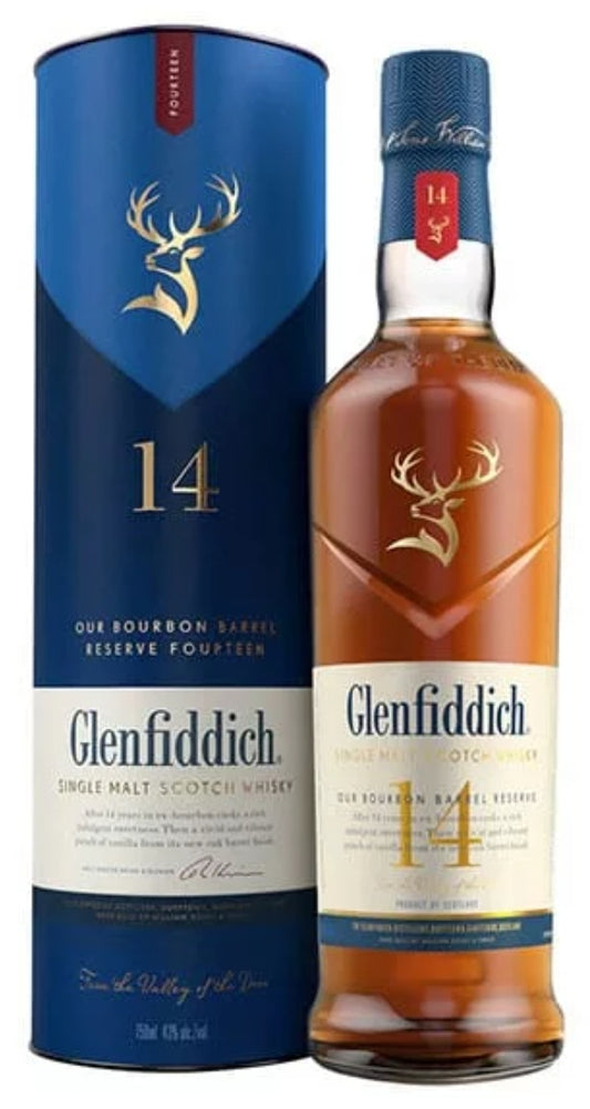 GLENFIDDICH 14Y SINGLE MALT WHISKY 70CL