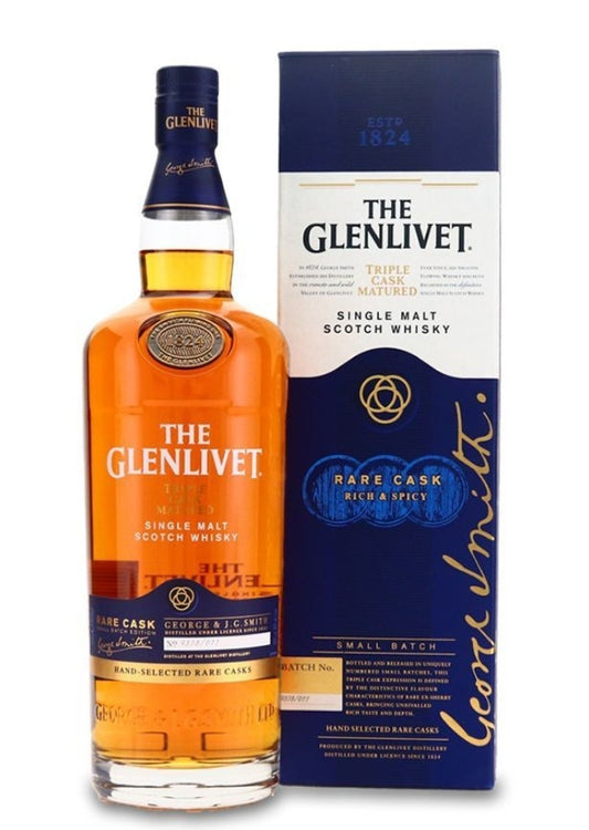 THE GLENLIVET RARE CASK  SINGLE MALT WHISKY 1LT