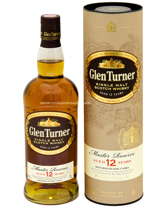 GLEN TURNER 12Y PURE MALT WHISKY 70CL