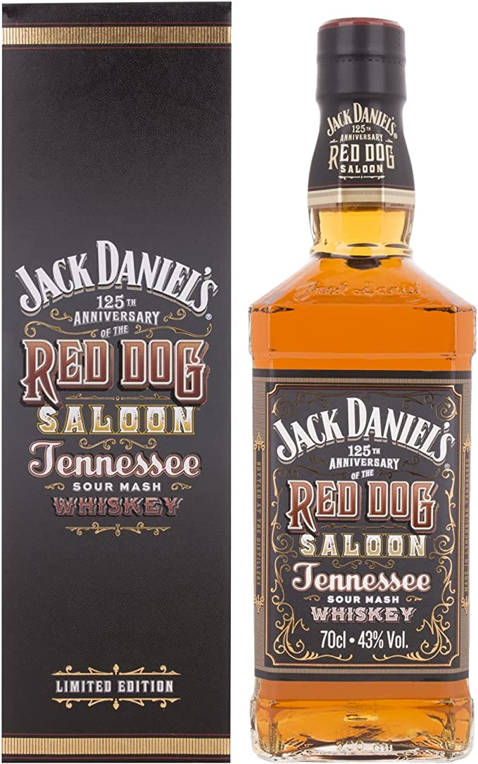 JACK DANIELS TENNESSEE BOURBON WHISKEY RED DOG 70CL