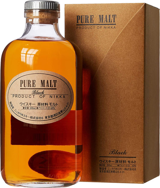 NIKKA PURE MALT BLACK BLENDED WHISKY 50CL