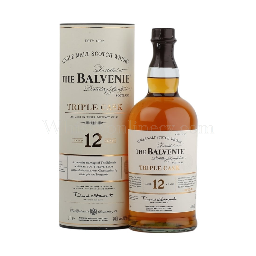 THE BALVENIE 12Y TRIPLE CASK SINGLE MALT WHISKY 1LTR