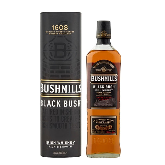 BUSHMILLS BLACK BUSH IRISH WHISKEY 70CL