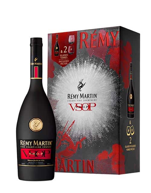 REMY MARTIN V.S.O.P. COGNAC 70CL + 2 GLASSES GIFT