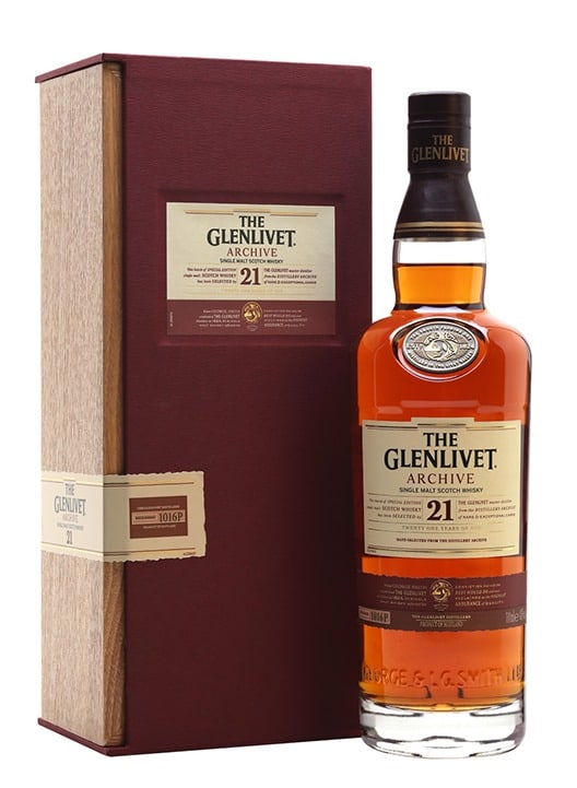 THE GLENLIVET 21Y SINGLE MALT WHISKY 70CL