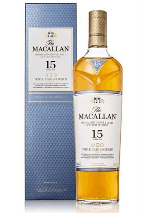 THE MACALLAN 15 Y.O TRIPLE CASK SINGLE MALT WHISKY 70CL