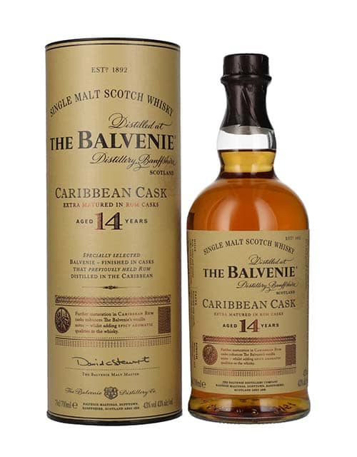 THE BALVENIE 14Y CARIBBEAN CASK SINGLE MALT WHISKY 70CL