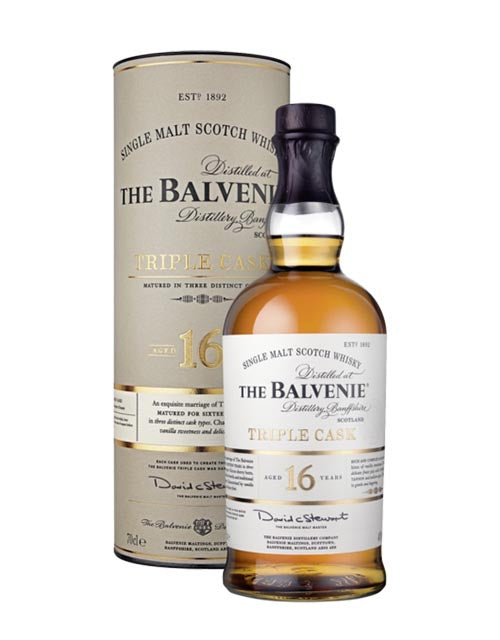 THE BALVENIE 16.Y TRIPLE CASK SINGLE MALT WHISKY 70CL