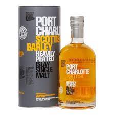 BRUICHLADDICH PORT CHARLOTTE SCOTTISH BARLEY ISLAY SINGLE MALT WHISKY  70cl