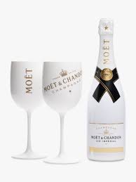 MOET & CHANDON ICE IMPERIAL CHAMPAGNE 75CL + 2 GLASSES GIFT