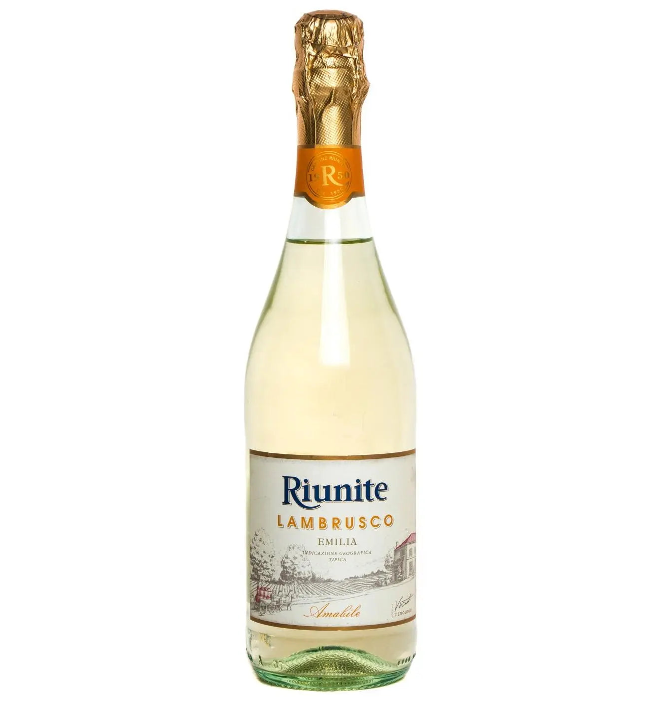 RIUNITE LAMBRUSCO EMILIA WHITE SPARKLING WINE 75CL