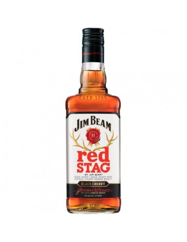 JIM BEAM RED STAG BLACK CHERRY BOURBON WHISKEY 1LTR