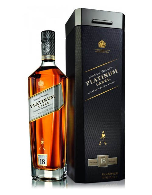 JOHNNIE WALKER PLATINUM LABEL BLENDED WHISKY 70CL