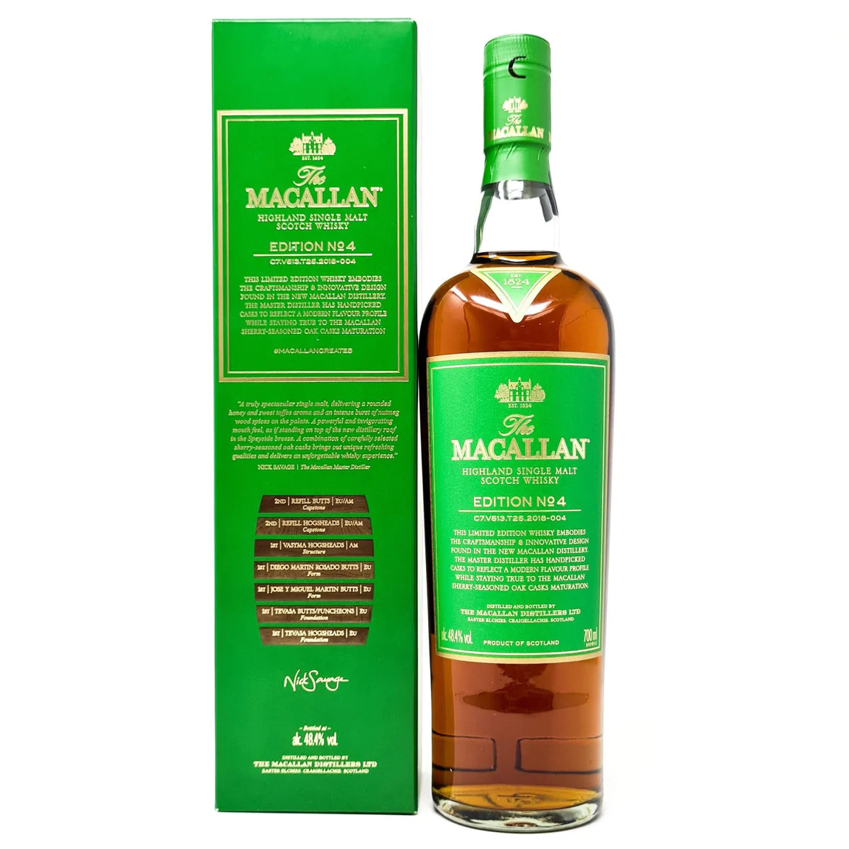 THE MACALLAN EDITION NO.4 SINGLE MALT WHISKY 70CL