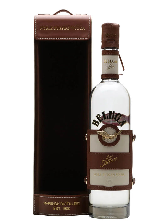 BELUGA ALLURE NOBLE VODKA LEATHER CASE 70CL